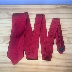 *2/$20* Hart Schaffner Marx Red Silk Tie